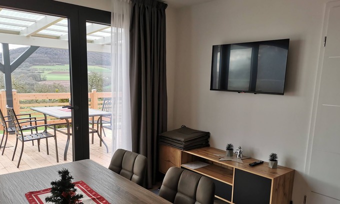 Wartmannsroth House | Holiday home in nature with a large terrace and a wide view.