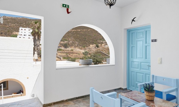 Grikos House | Holiday Home 'Pico Bello Patmos 28' with Sea View, Wi-Fi and Air Conditioning