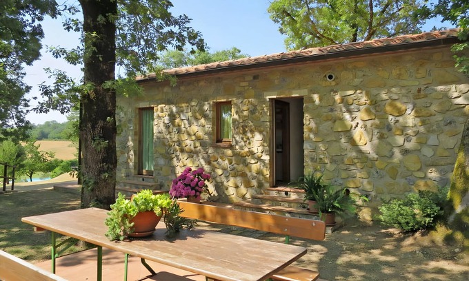 Montieri House | Holiday Home 'San Michele - Casa Convento' with Mountain View, Shared Pool and Wi-Fi