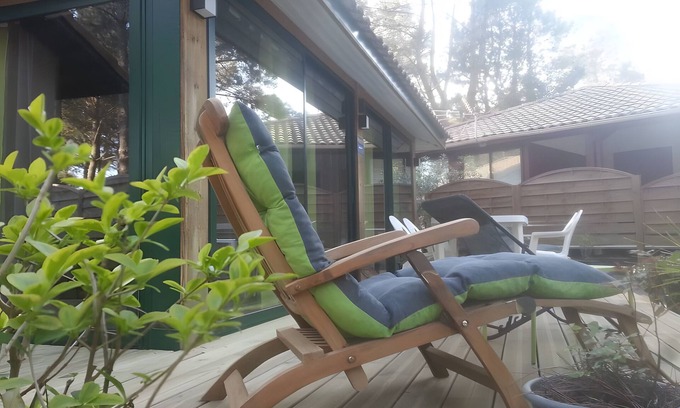 Moliets-et-Maa House | Holiday Home 'Stéphane Le Gac' with Shared Pool, Private Terrace and Wi-Fi