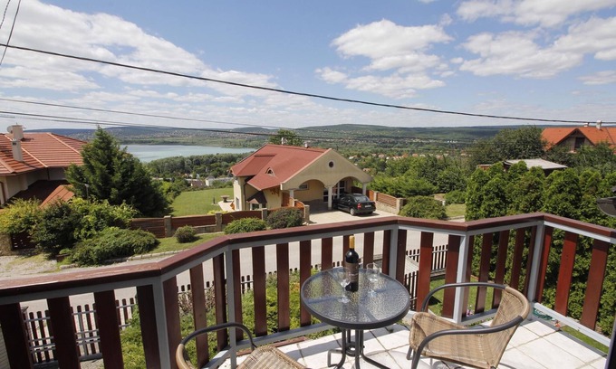 Balatonfuzfo House | Holiday home with heated outdoor pool, air conditioning, panorama of Lake Balaton
