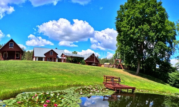 Virsurodukis Villa | Holiday villa "Dzukijos uoga": a cozy pine forest retreat by Druskininkai lakes