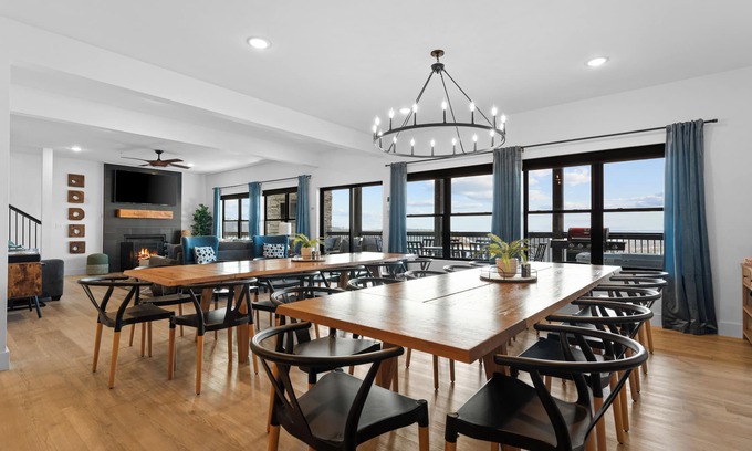 Indian Point Cabin | Holidays with us means room for EVERYONE! By SDC w/Lake view, hottub, theater