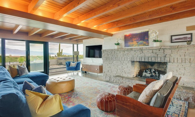 Tucson House | Hollywood Hills of Tucson: 20 Acres, Pool, Hot Tub