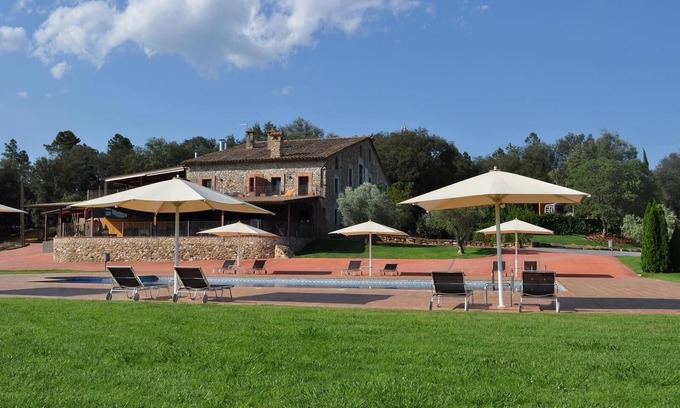 Sant Gregori House | Home "Luxury Stone Villa With Private Forest" with Pool, Wi-Fi, Garden & Terrace