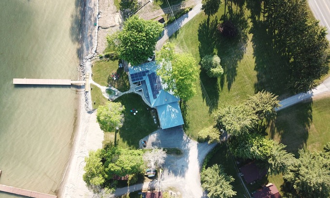 Leeds and the Thousand Islands Cottage | Home of 1000island#3-Directly on STL river private beach FREE boat docking