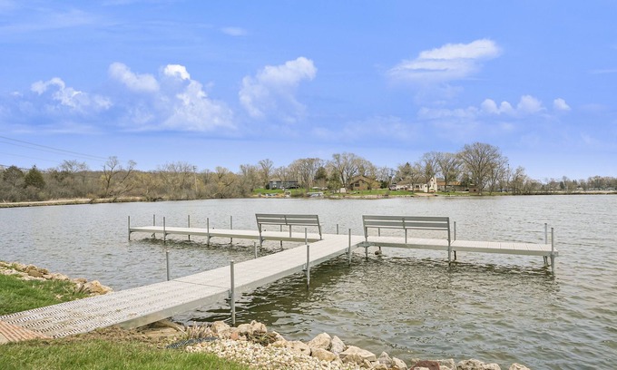 Lake Shangrila House | Home on Lake Shangri-La w/Scenic View, Private Pier, + Hot Tub