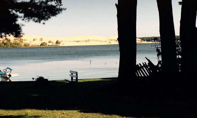 Mears Cottage | Home on the lake. Walk out your door for Swimming, boating or morning coffee.