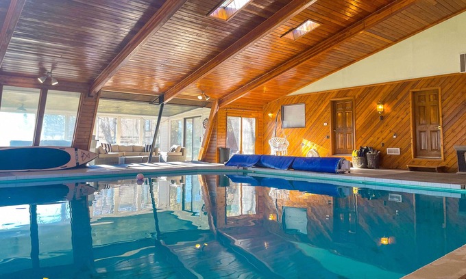 Liberty Lake House | Home with Indoor Pool - 1 Block to Liberty Lake!