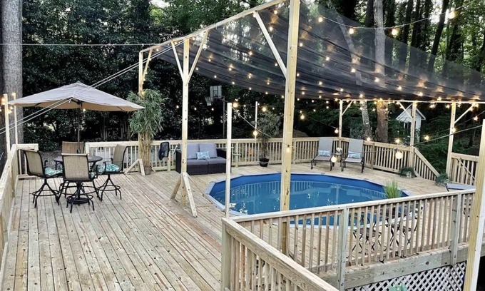 Northeast Raleigh House | Home with pool sleeps 12, unique family friendly space in the heart of Raleigh