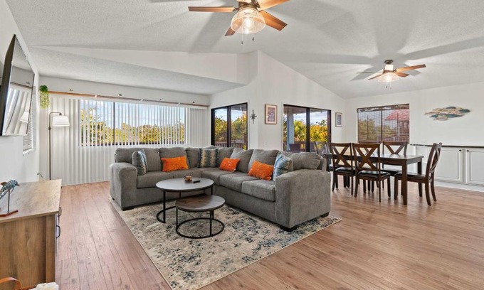 Butler Beach House | Home with Private Hot Tub Less Than 1 Mi to Butler Beach!
