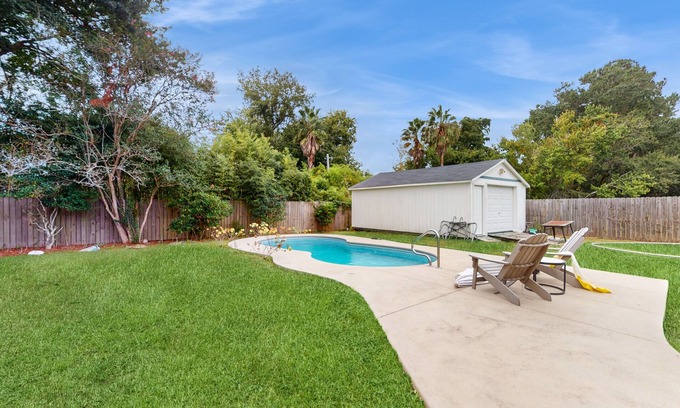 Palmetto Dunes House | Home with private pool, fenced in yard and dog-friendly