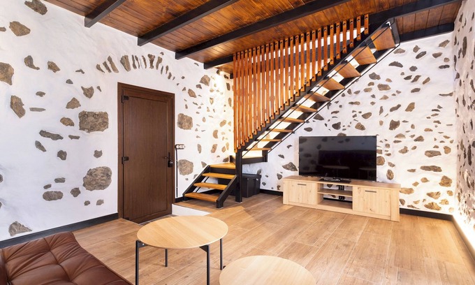 La Guancha Ski Chalet | Home2Book Rustic Stone Haven with Terrace