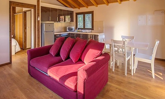 Branca Ski Chalet | Homerez - Chalet for 2 ppl. with shared pool at Branca, Albergaria-a-Velha