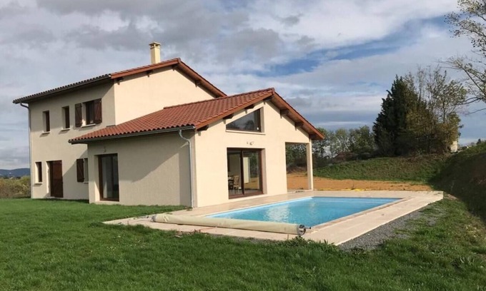Grezieu-la-Varenne House | Homerez - House for 11 ppl. with swimming-pool and terrace at Grézieu-la-Varenne