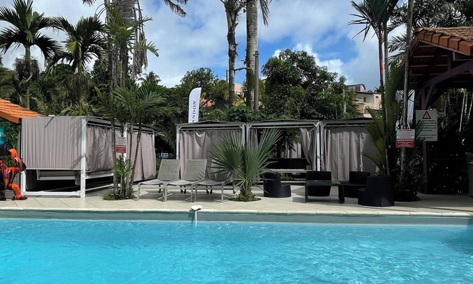 Fontaine de Moutte House | Homerez - House Fort-de-France with pool