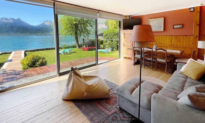 Angon Ski Chalet | Homerez - Waterfront chalet, Lake Annecy
