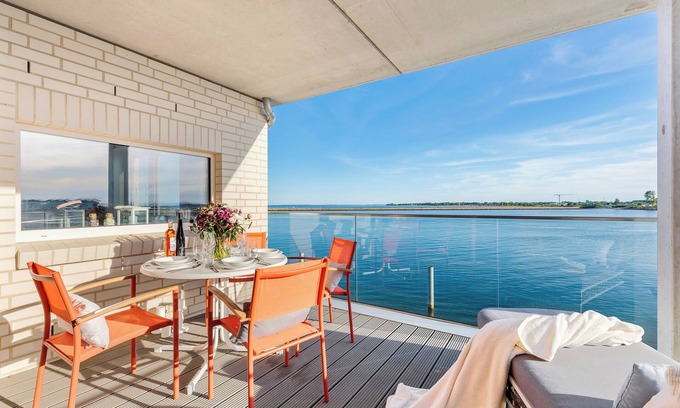 Kappeln Apartment | Horizon: Exclusive Baltic Sea vacation apartment with sauna, sea view and close to the beach