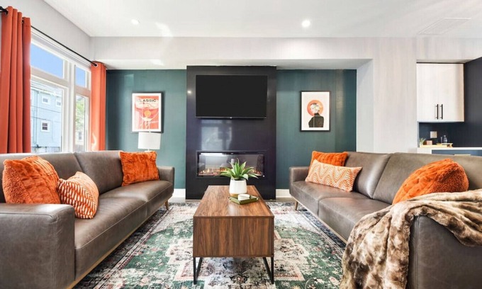 Lawrenceville House | ★ HostWise Stays ★ Rooftop Deck Sunsets, Fire Pit Nights, Walk to Fun