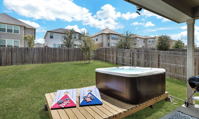 San Antonio House | Hot Tub Getaway | Game Room Office Yard BBQ WiFi