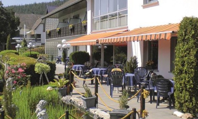 Hellenthal Bed & Breakfast | Hotel Pension Haus Berghof - Double Room Shower/WC with balcony or terrace