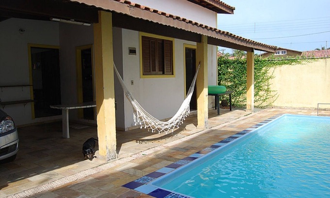 Raul Cury House | House 3 Dorm with pool 100 m from the beach