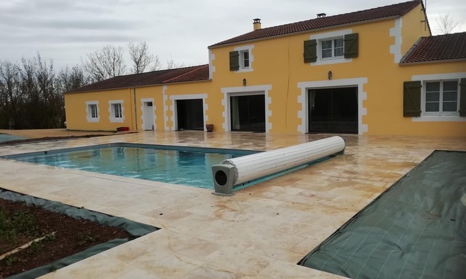 Mouzeuil-Saint-Martin Villa | House 300 m²,14 pers 5* heated swimming pool, spa, sauna, games room and fitness room
