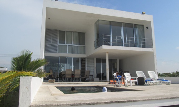 San Benito House | House Beach Front Superb Ocean View Hi Speed WiFi Unlimitd Fresh Water Free call