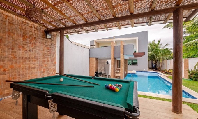 Barra do Jacuipe House | House Cond. Cozy 3BR with Pool and Billiards