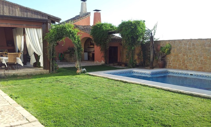 La Luisiana Villa | House Cortijo de best qualities, pool, 2 fireplaces, large barbecue, etc.