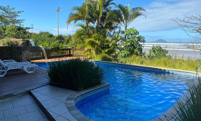 Costa do Sol House | House in front of the sea with 5 suites, swimming pool, 3 living rooms, gated community