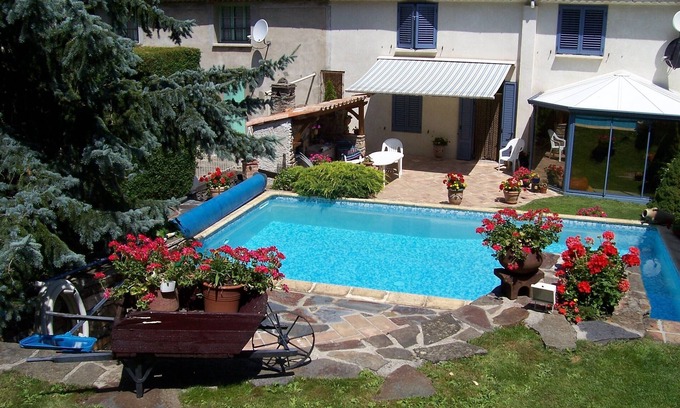 Chamborigaud House | House in small village Cevennes with pool and garden.