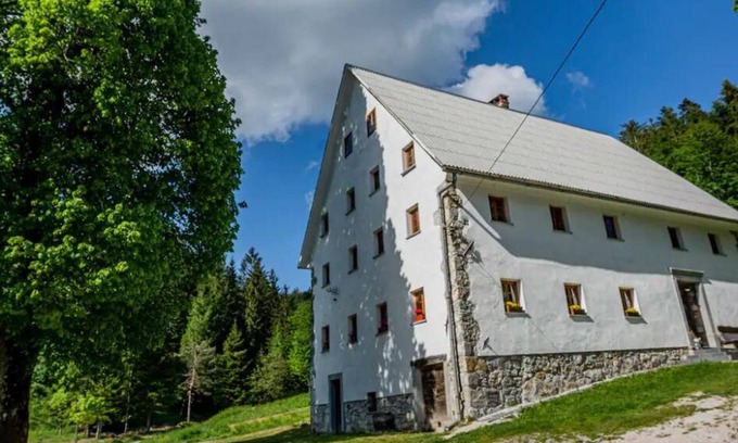 Gorenja Trebusa House | House is located in a quiet area, surrounded by meadows, forests and a stream.