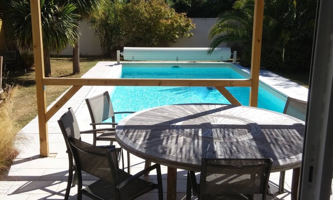 Saint-Georges-d'Oleron House | House on fenced garden with heated swimming pool;rental from Saturday to Saturday