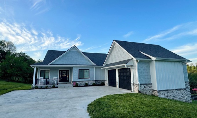 Danville House | House on the River with a Movie Theater Room. And on the Bourbon Trail!