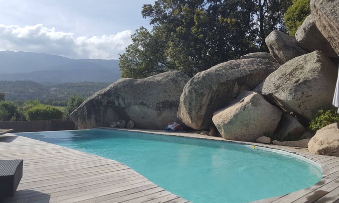 Porto-Vecchio House | house rental: stone sheepfold, Garden Quiet for family