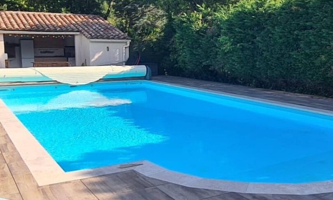 Cazilhac House | House with swimming pool between garrigue and Cévennes