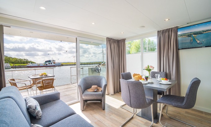 Sagard Boat Rental | Houseboat - Floating apartment with terrace