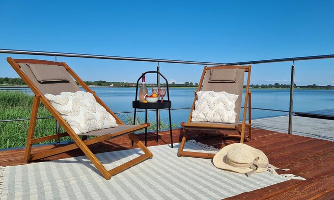 Mielno Boat Rental | Houseboat in Łazy by Lake Jamno and Sea