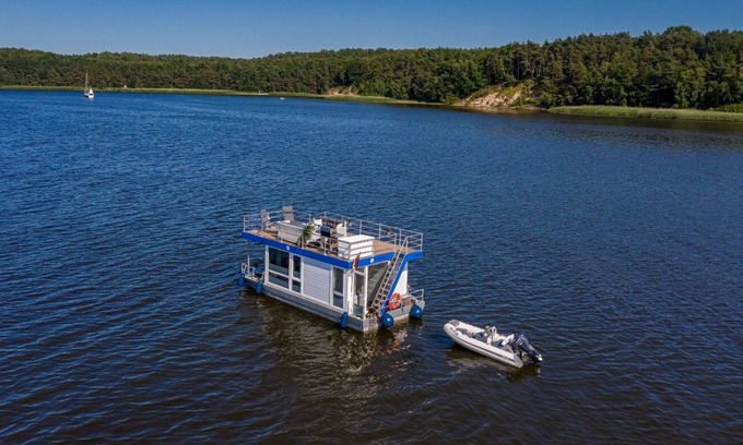 Herrenwyk Boat Rental | Houseboat on the Trave - license free for 4 people