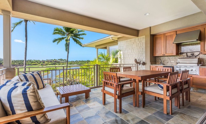 Kaupulehu Villa | Hualalai Waiulu Villa 137D~Great views overlooking Punawai Pond+Golf Course