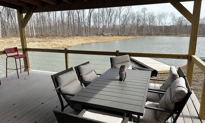Loogootee Cabin | Hunter's Heaven overlooking private lake on 70 acres.