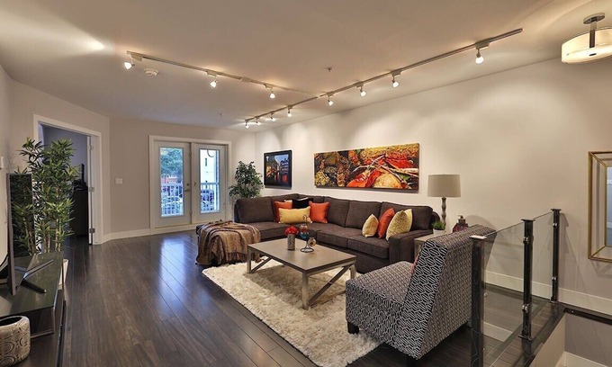 Downtown Edmonton Apartment | Ice District | 2 Kings | Private Parking | Patio