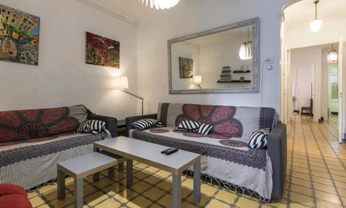 Sant Adria de Besos Apartment | Ideal for families. 3 minutes from the subway. 12 minutes S. Familia by subway