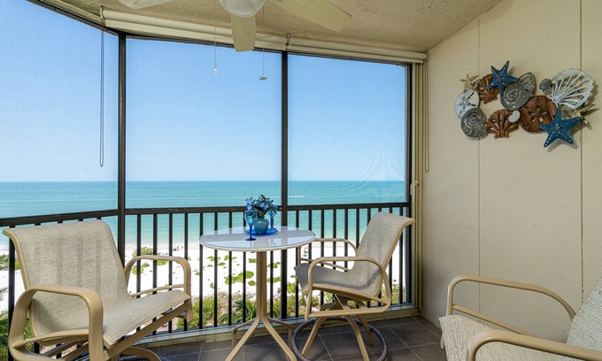South Island Apartment | Ideal Virtual Workplace, pool, and direct view of the Gulf at the Riviera Club