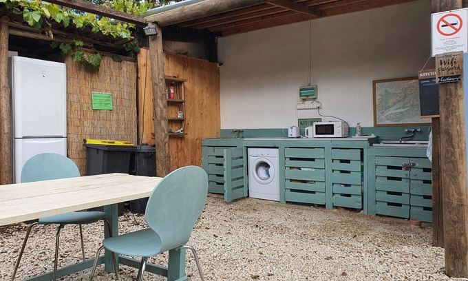 Koppanyszanto RV Rental | Idyllic setting with pool in Koppany Nature Park directly on the walking trails.