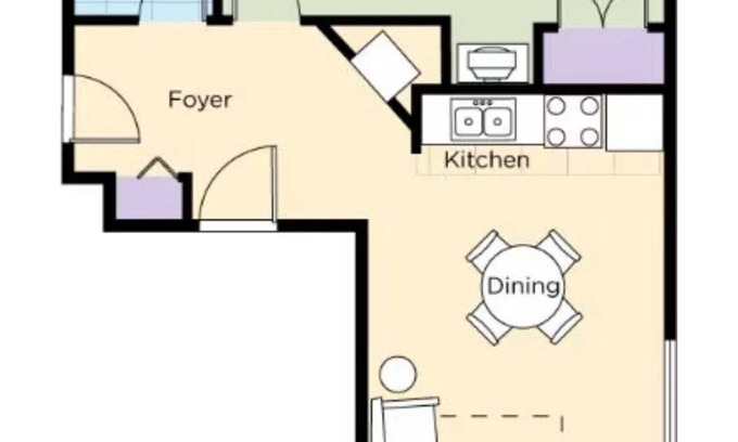 Old Town West Condo | Inauguration dream!n1 BR condo in Old Town Alexandria. nSleeps 4. Walk to Metro