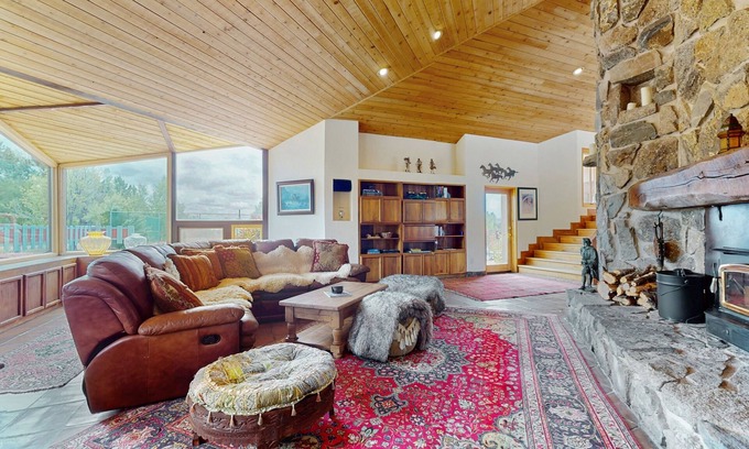 Arroyo Seco House | Incredible luxury estate with private pool, hot tub, grills, stone fireplaces