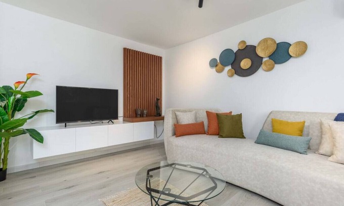 Aamchit Apartment | Indigo Chic 1-BR Apt W Garden & Balcony in Batroun