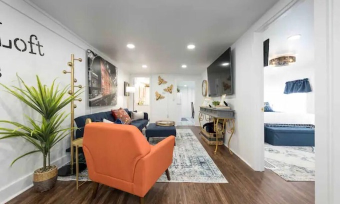 Denton Apartment | Industrial St. Loft on the square